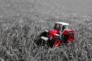 Rode Speelgoedtractor